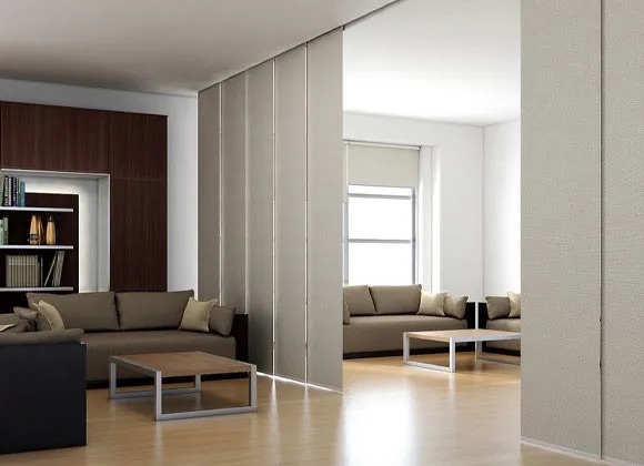 Панельные шторы Dimout в студии