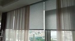 Рулонные шторы с электроприводом для панорамных окон