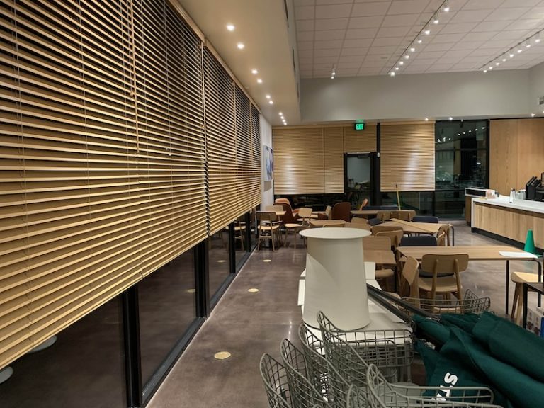 Горизонтальные бамбуковые жалюзи