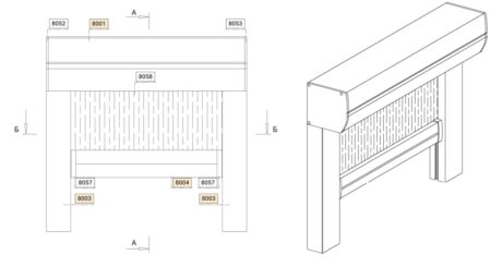 AlumVertical-ZIP L - Рулонные шторы шириной до 8000 мм