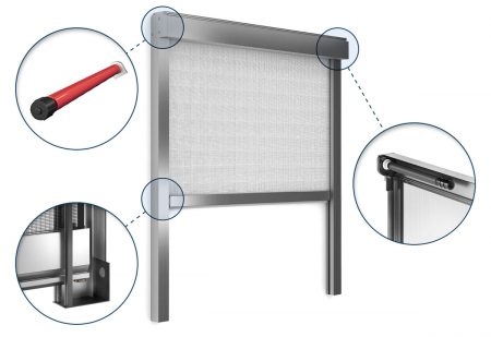 Автоматическая москитная сетка рулонного типа