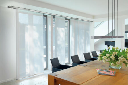 Автоматические японские шторы для кухни