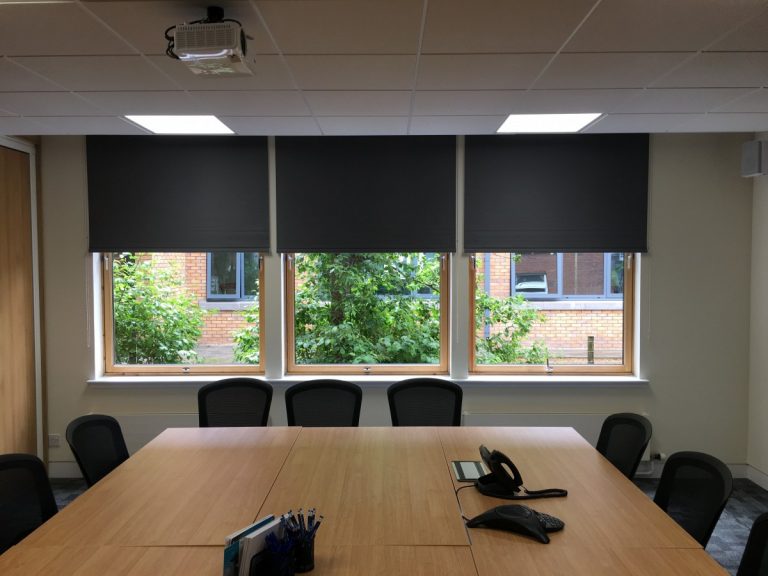 Рулонные шторы Alumdevelop BlackOut для переговорной