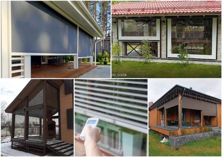 Уличные жалюзи для террасы и беседки: как выбрать защиту от солнца, ветра и дождя