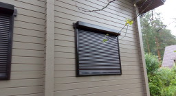 Рольставни с электроприводом для дома