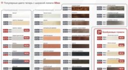 Ламели для деревянных жалюзи