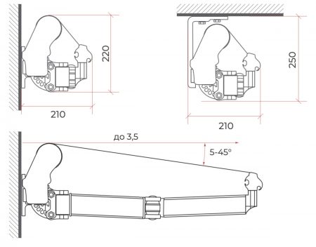 Локтевая с открытым валом