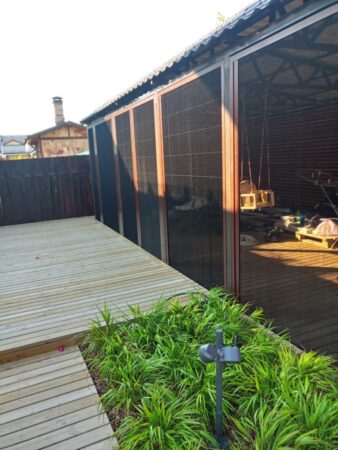 Москитные сетки плиссированные для беседок