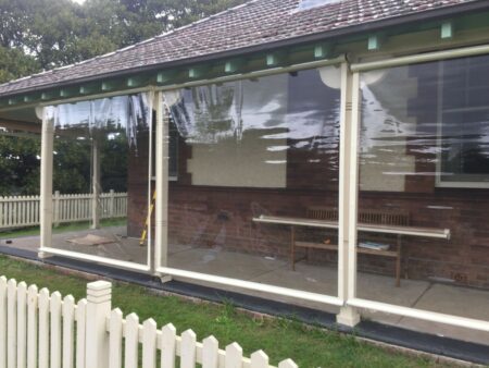 Рулонные мягкие окна с открытым валом