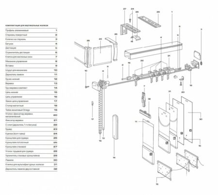 Вертикальные жалюзи для дверей