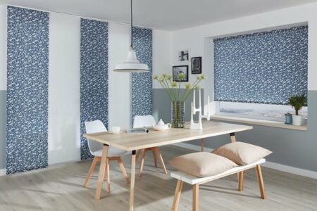 Японские шторы для кухни