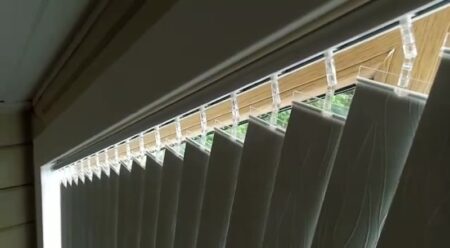 Наклонные вертикальные жалюзи на заказ