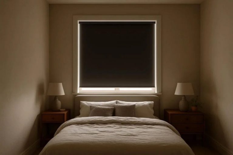 Рулонные шторы Blackout для спальни