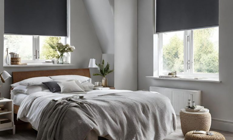 Моторизованные рулонные шторы Blackout для спальни