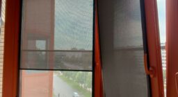 Темно-серый Screen в кассетных рулонных шторах