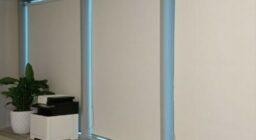 Рулонные шторы для офиса на алюминиевые окна